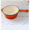 enamel colour cast iron double use casserole discount